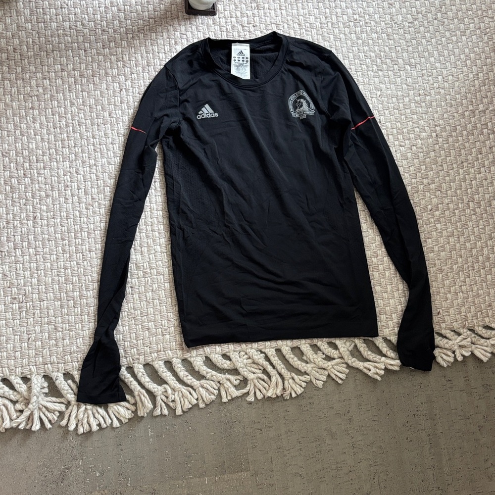 Adidas Black Boston Marathon 2012 Long Sleeve Shirt